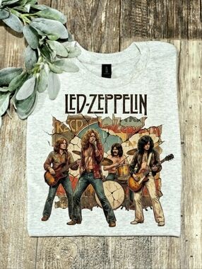 Led Zeppelin Shirt Rock Music Popular Band Tee
